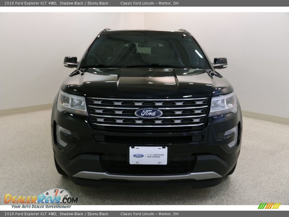 2016 Ford Explorer XLT 4WD Shadow Black / Ebony Black Photo #2