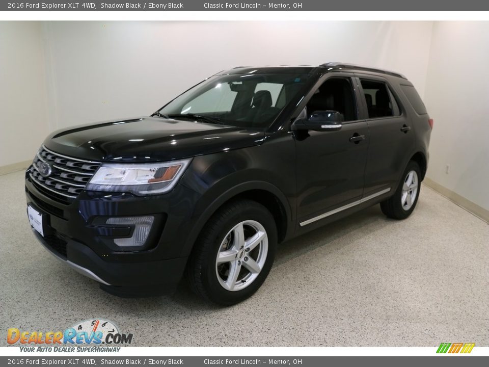 2016 Ford Explorer XLT 4WD Shadow Black / Ebony Black Photo #3