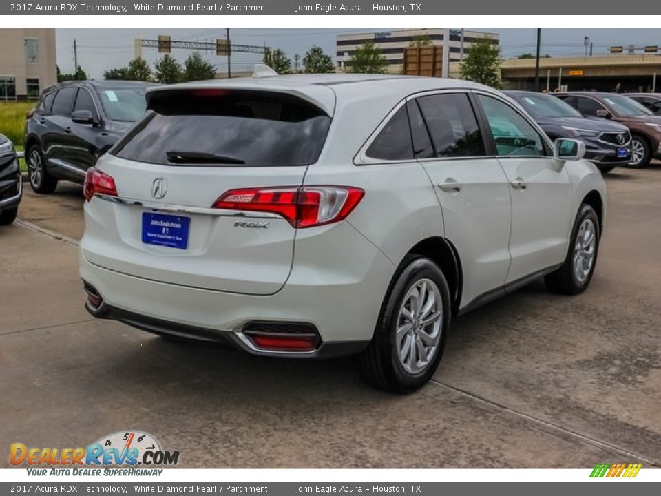 2017 Acura RDX Technology White Diamond Pearl / Parchment Photo #7