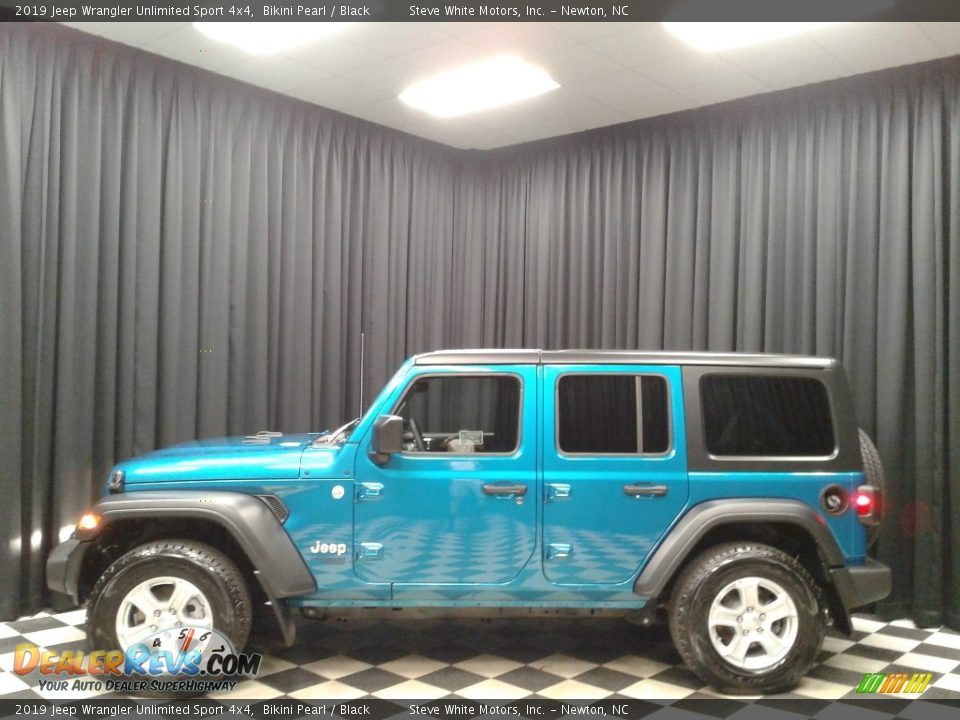 2019 Jeep Wrangler Unlimited Sport 4x4 Bikini Pearl / Black Photo #1