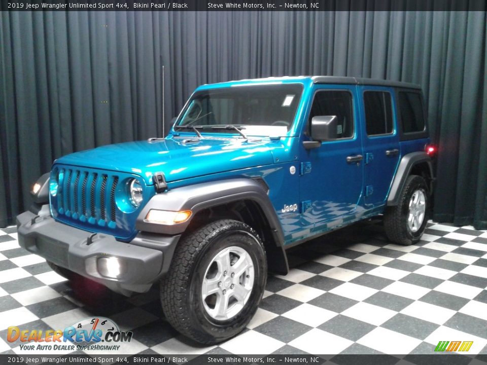 2019 Jeep Wrangler Unlimited Sport 4x4 Bikini Pearl / Black Photo #2
