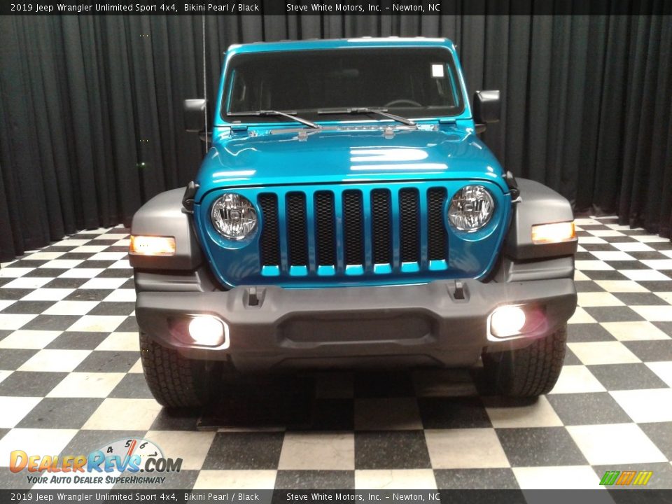 2019 Jeep Wrangler Unlimited Sport 4x4 Bikini Pearl / Black Photo #3
