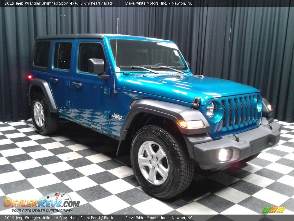 2019 Jeep Wrangler Unlimited Sport 4x4 Bikini Pearl / Black Photo #4