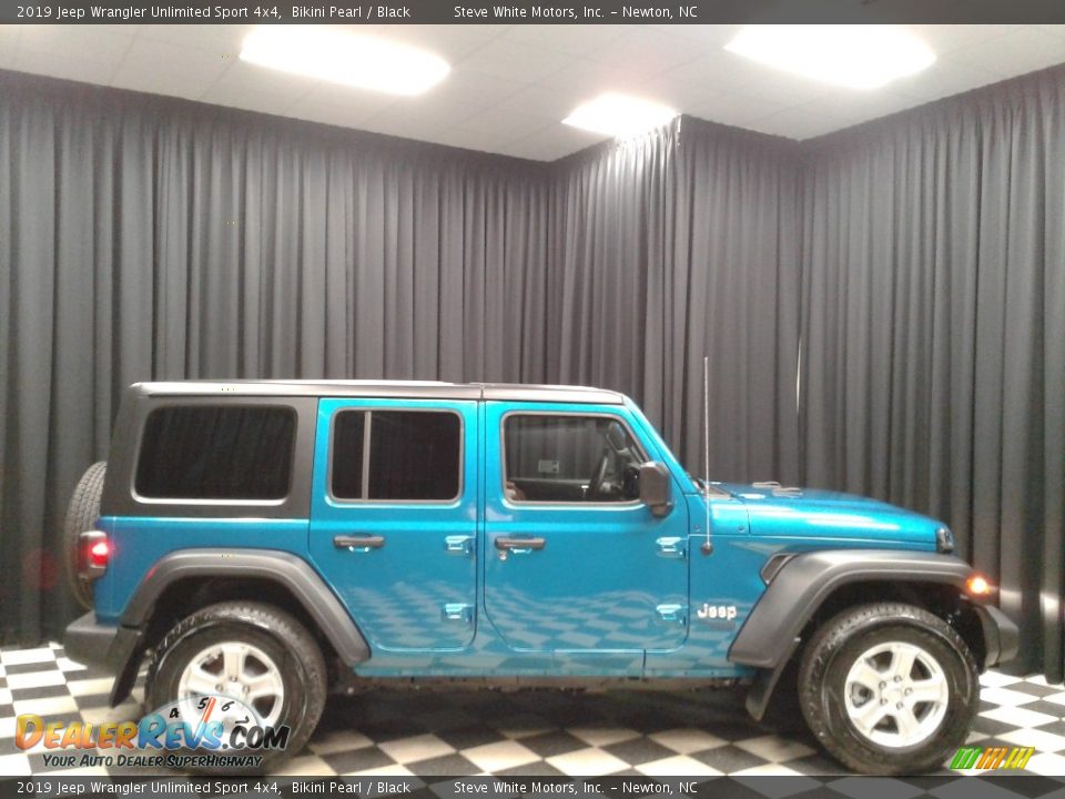 2019 Jeep Wrangler Unlimited Sport 4x4 Bikini Pearl / Black Photo #5