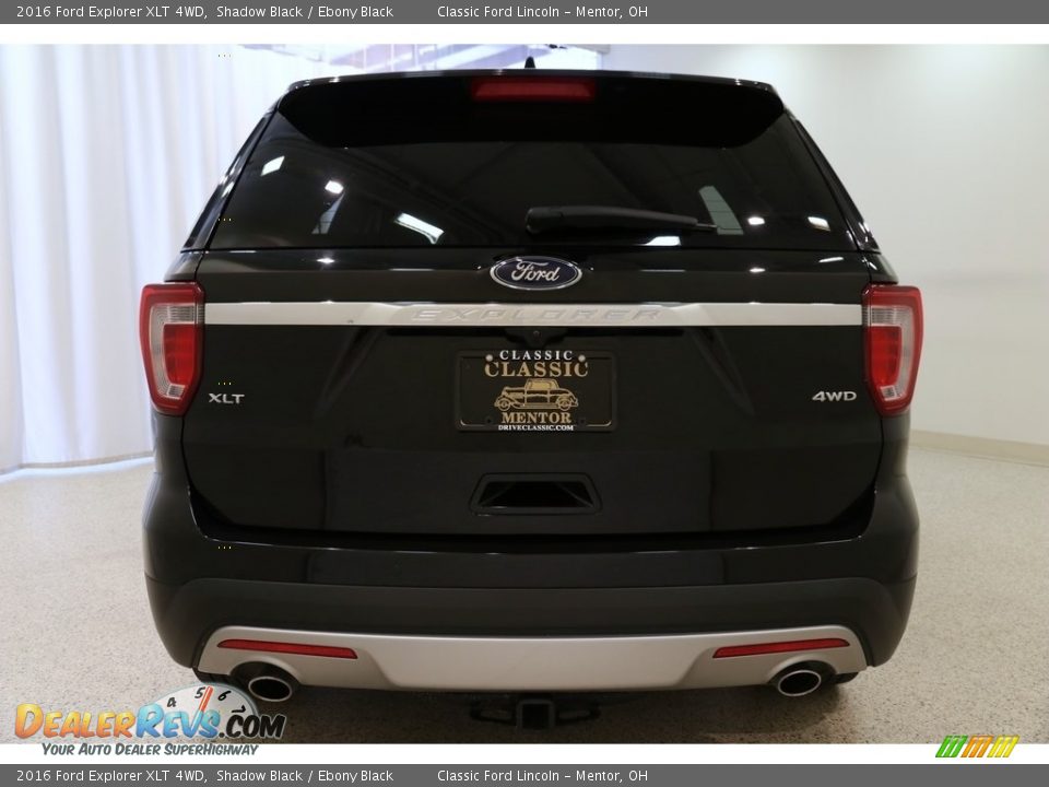 2016 Ford Explorer XLT 4WD Shadow Black / Ebony Black Photo #18