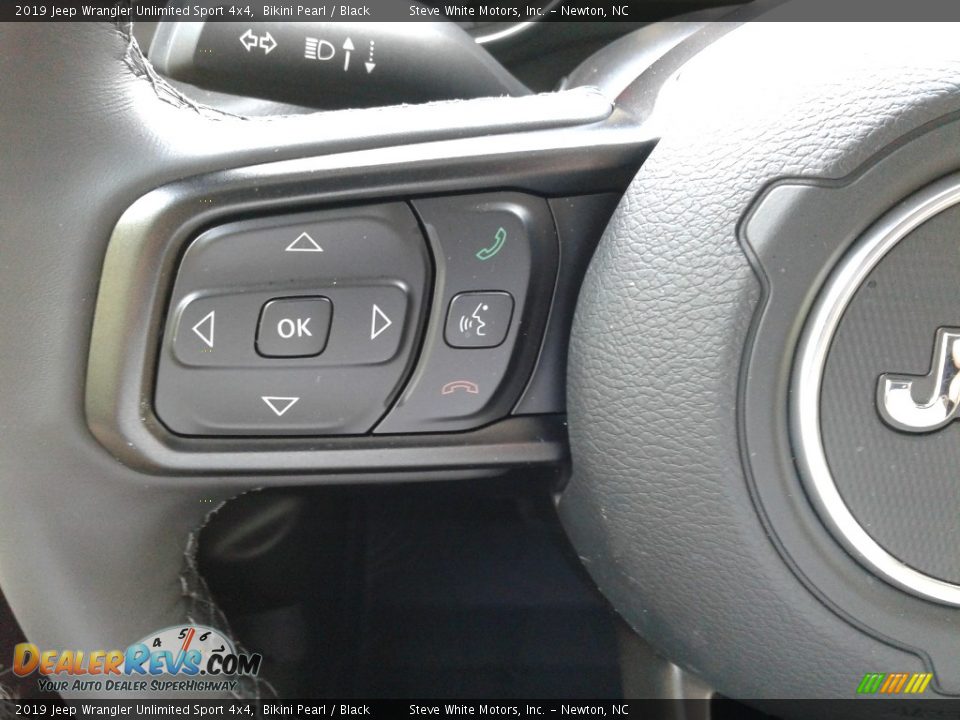 2019 Jeep Wrangler Unlimited Sport 4x4 Bikini Pearl / Black Photo #17