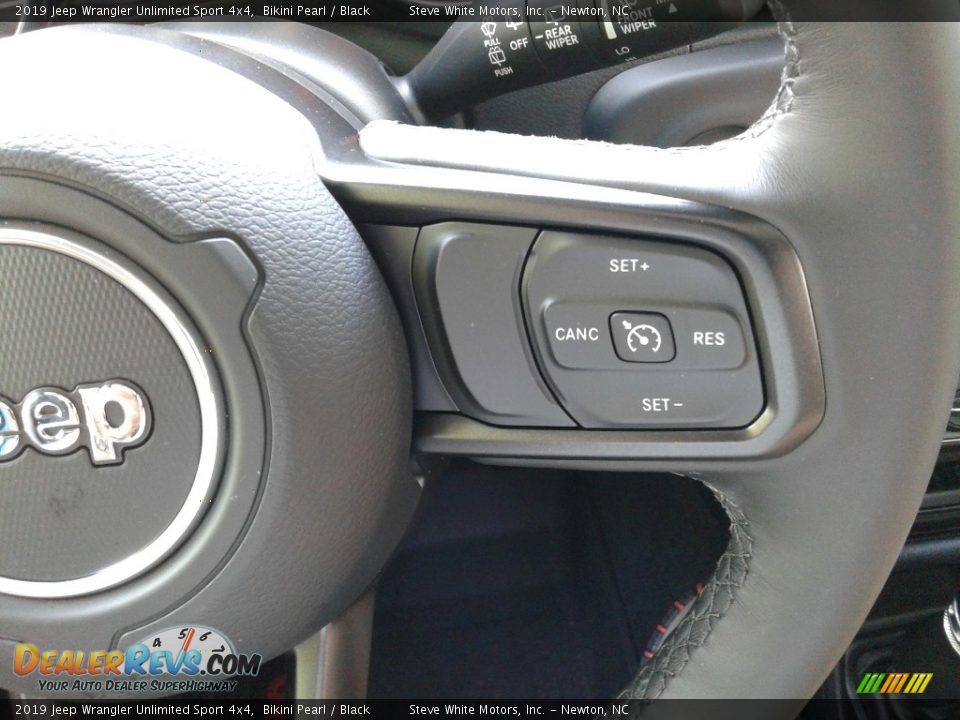 2019 Jeep Wrangler Unlimited Sport 4x4 Bikini Pearl / Black Photo #18