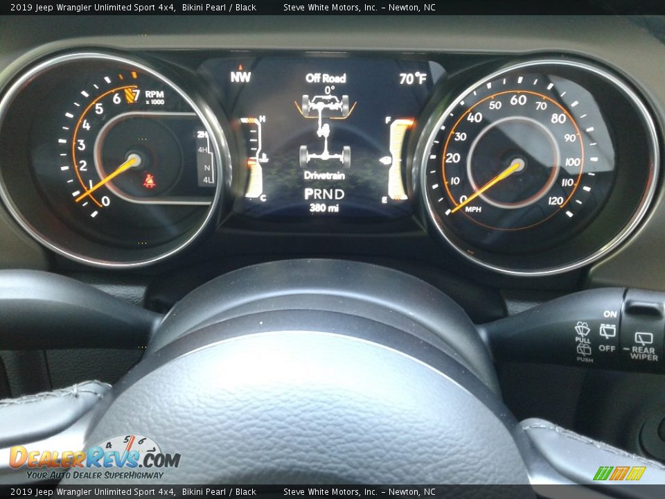 2019 Jeep Wrangler Unlimited Sport 4x4 Bikini Pearl / Black Photo #19