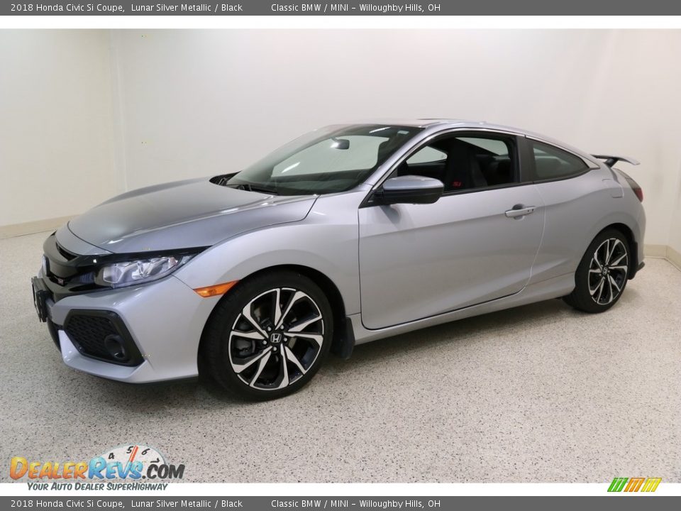 2018 Honda Civic Si Coupe Lunar Silver Metallic / Black Photo #3