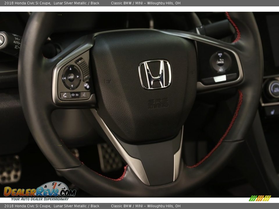 2018 Honda Civic Si Coupe Lunar Silver Metallic / Black Photo #6
