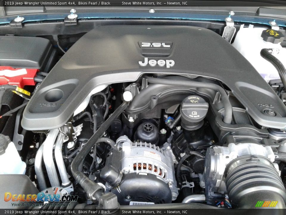 2019 Jeep Wrangler Unlimited Sport 4x4 Bikini Pearl / Black Photo #29