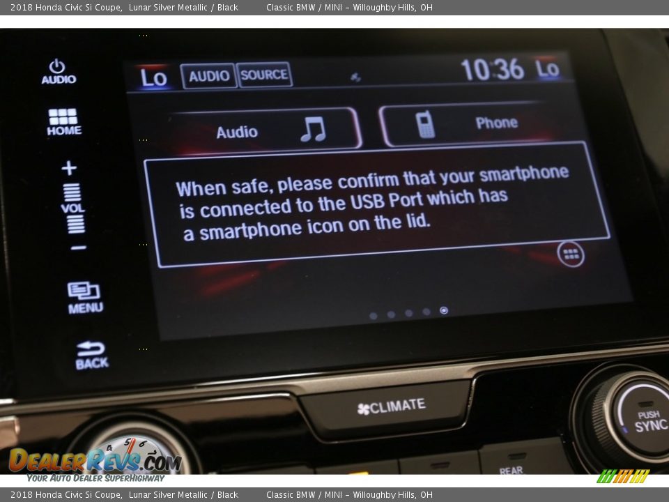 2018 Honda Civic Si Coupe Lunar Silver Metallic / Black Photo #14