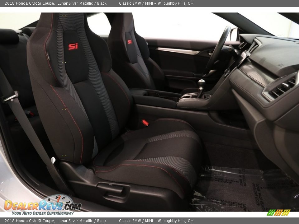 2018 Honda Civic Si Coupe Lunar Silver Metallic / Black Photo #17