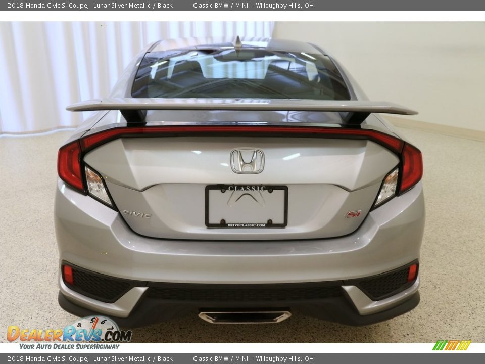 2018 Honda Civic Si Coupe Lunar Silver Metallic / Black Photo #20
