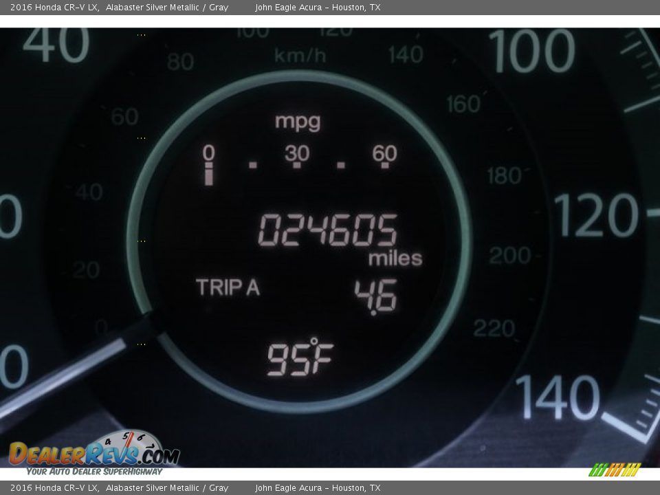 2016 Honda CR-V LX Alabaster Silver Metallic / Gray Photo #36