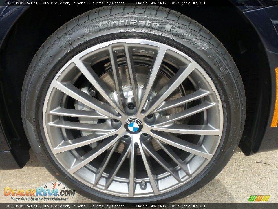 2019 BMW 5 Series 530i xDrive Sedan Imperial Blue Metallic / Cognac Photo #2