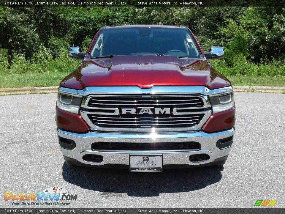 2019 Ram 1500 Laramie Crew Cab 4x4 Delmonico Red Pearl / Black Photo #3