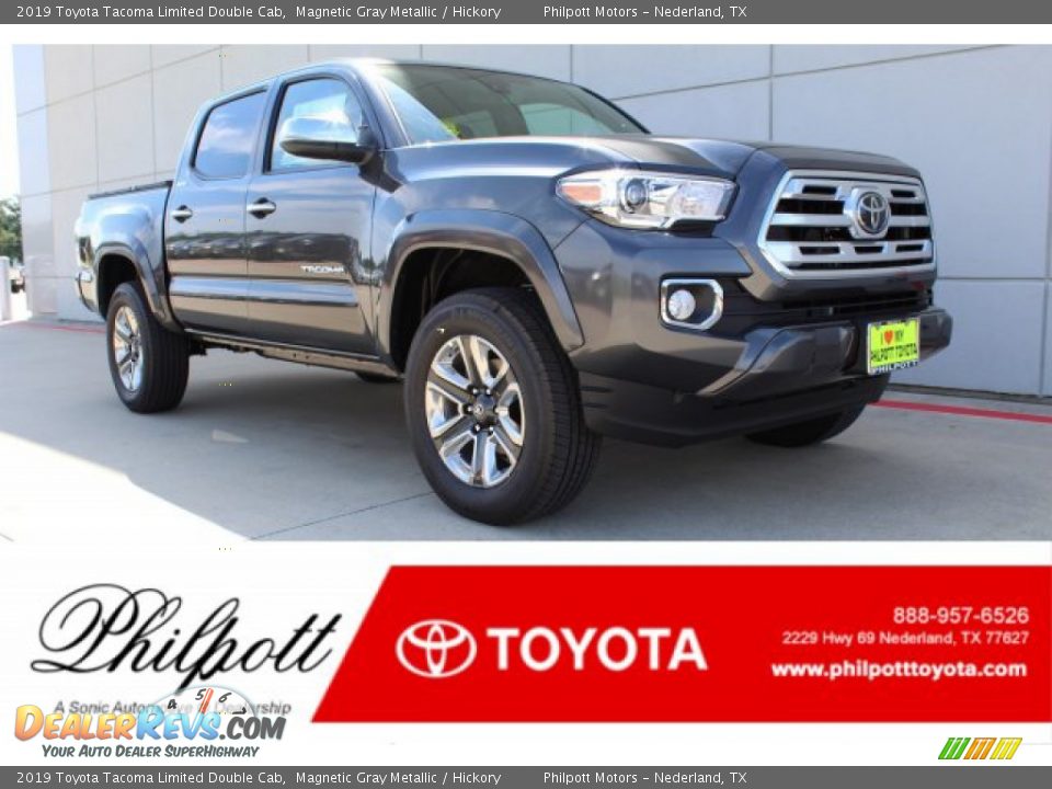 2019 Toyota Tacoma Limited Double Cab Magnetic Gray Metallic / Hickory Photo #1