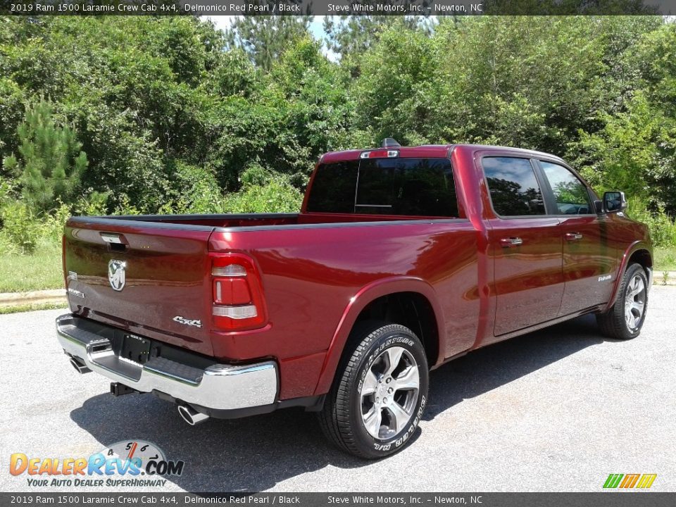2019 Ram 1500 Laramie Crew Cab 4x4 Delmonico Red Pearl / Black Photo #6