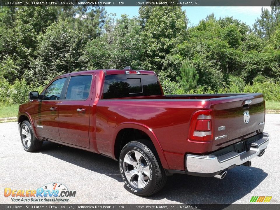 2019 Ram 1500 Laramie Crew Cab 4x4 Delmonico Red Pearl / Black Photo #8