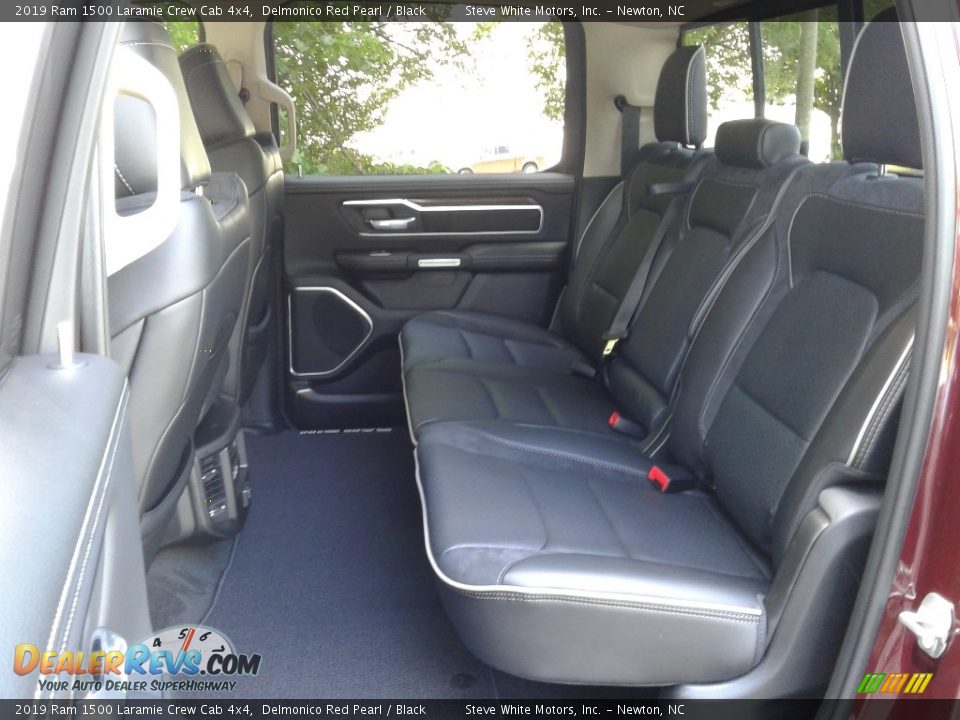 Rear Seat of 2019 Ram 1500 Laramie Crew Cab 4x4 Photo #12