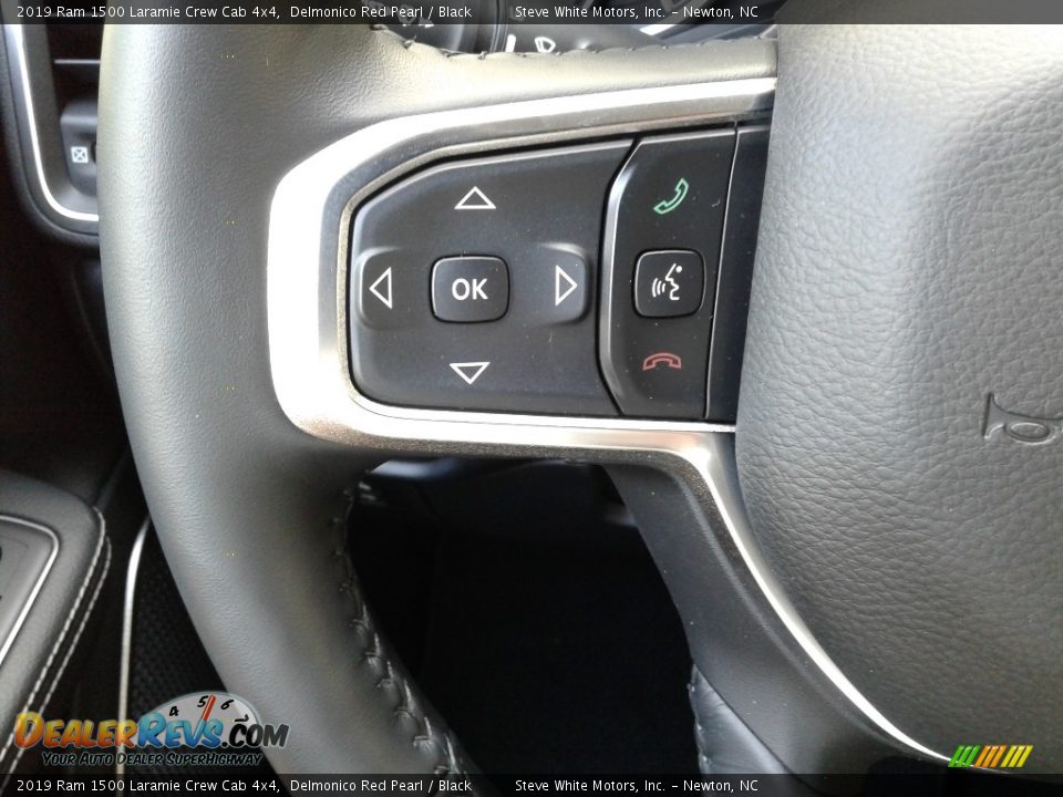 2019 Ram 1500 Laramie Crew Cab 4x4 Steering Wheel Photo #19