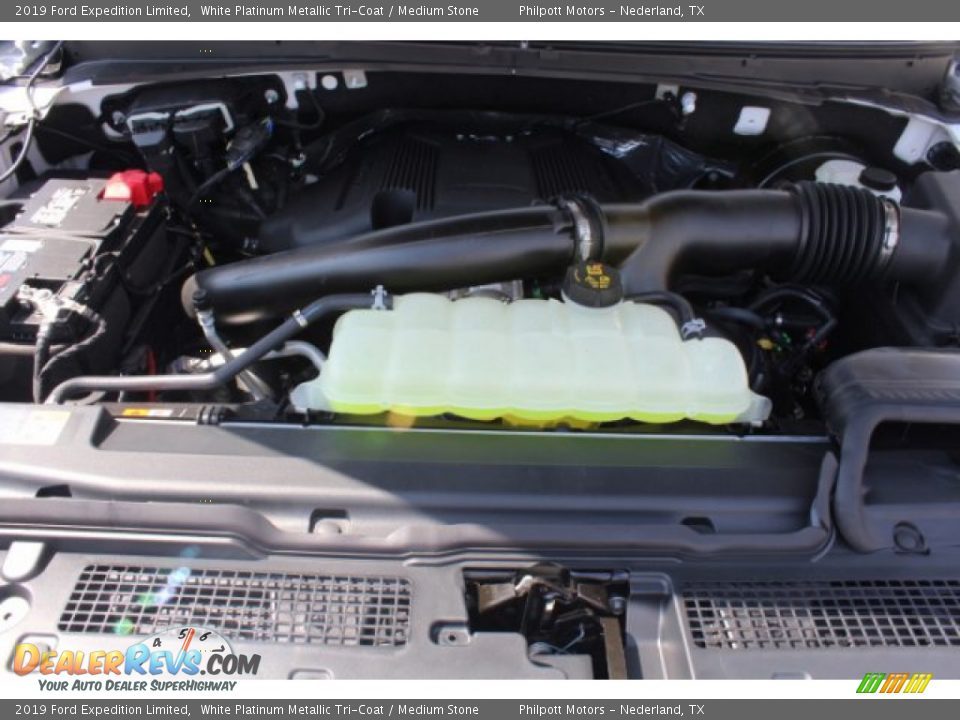 2019 Ford Expedition Limited White Platinum Metallic Tri-Coat / Medium Stone Photo #27