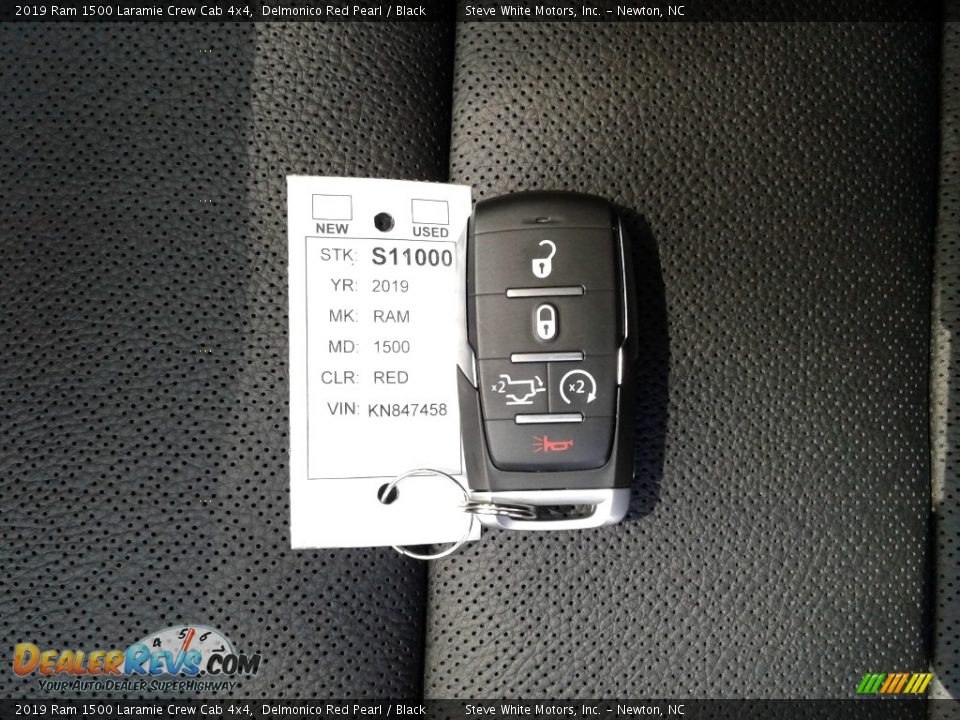2019 Ram 1500 Laramie Crew Cab 4x4 Delmonico Red Pearl / Black Photo #35