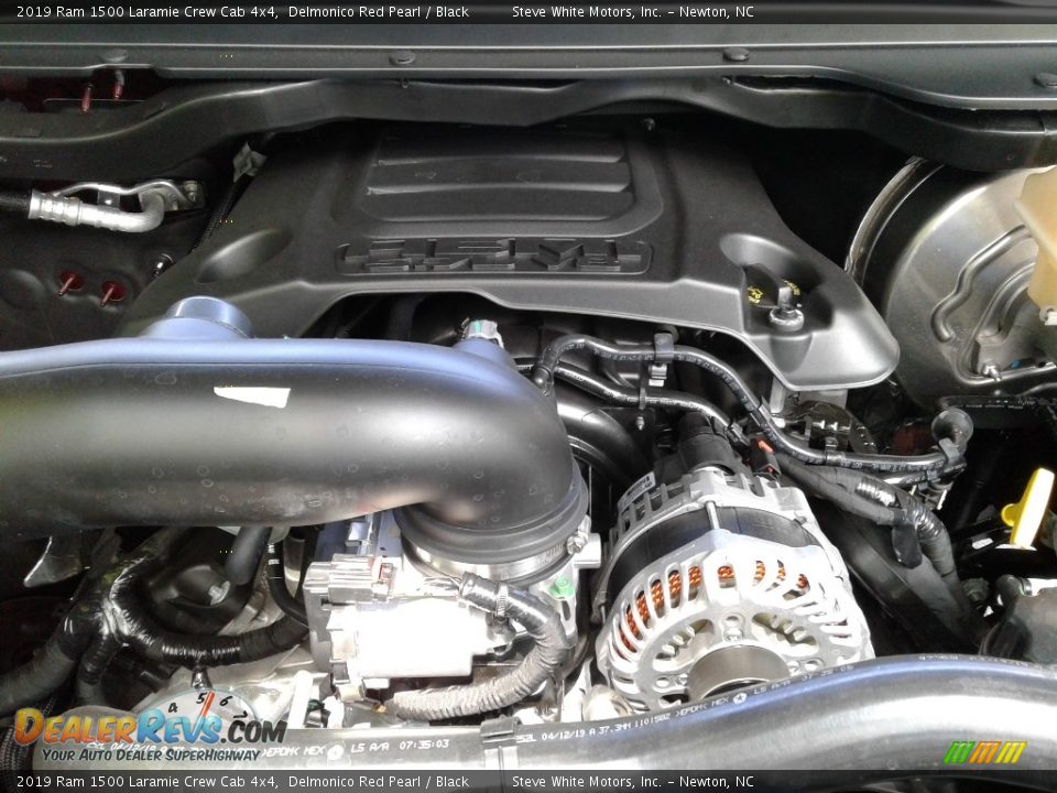2019 Ram 1500 Laramie Crew Cab 4x4 Delmonico Red Pearl / Black Photo #36