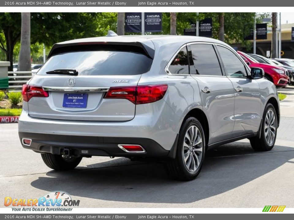 2016 Acura MDX SH-AWD Technology Lunar Silver Metallic / Ebony Photo #7
