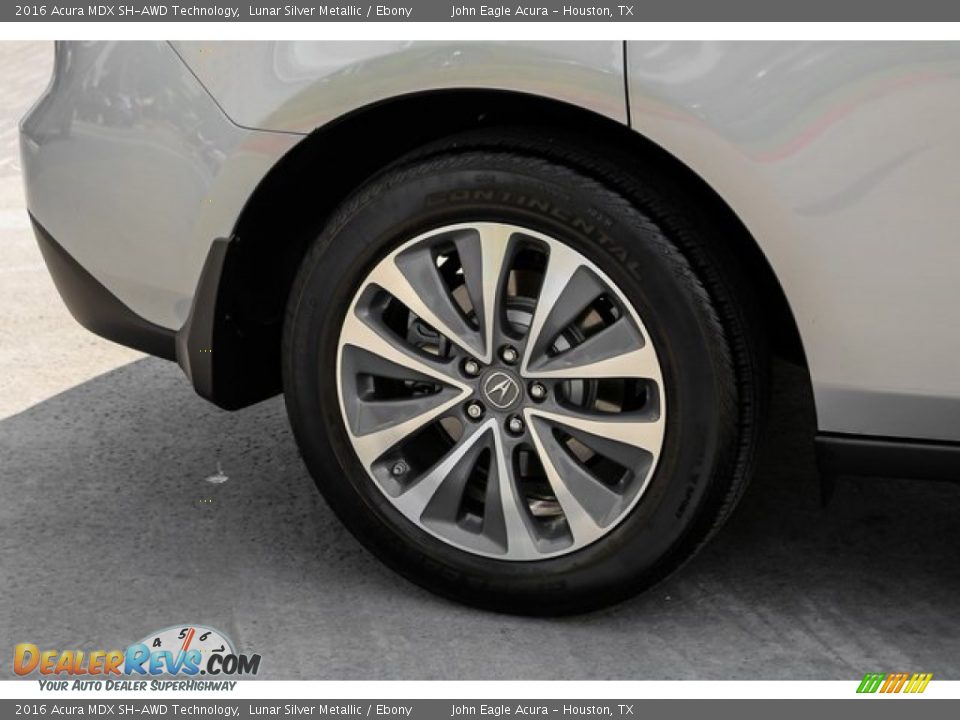 2016 Acura MDX SH-AWD Technology Lunar Silver Metallic / Ebony Photo #10