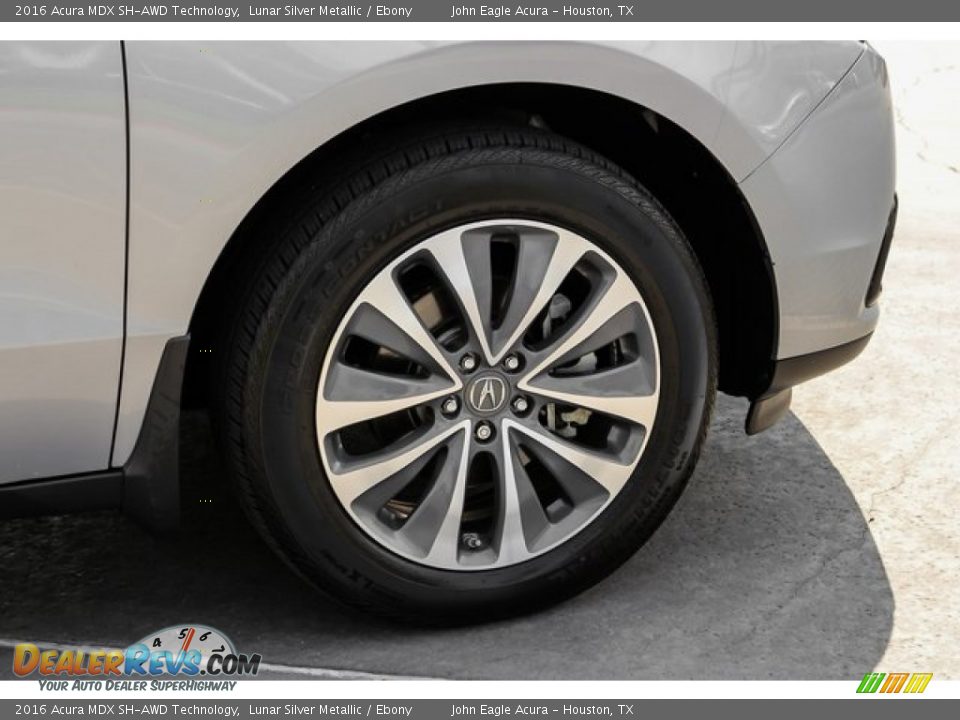 2016 Acura MDX SH-AWD Technology Lunar Silver Metallic / Ebony Photo #11
