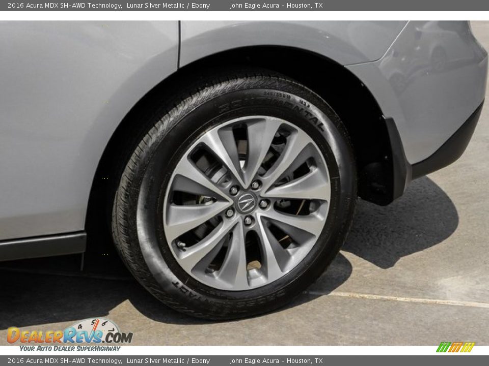 2016 Acura MDX SH-AWD Technology Lunar Silver Metallic / Ebony Photo #13