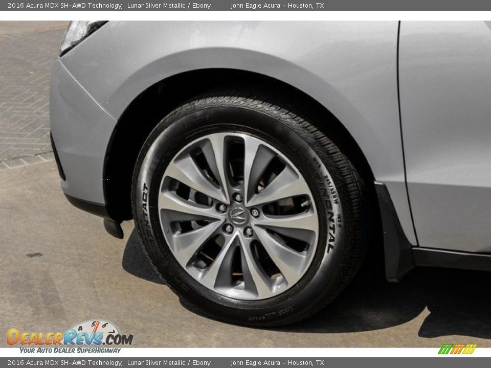 2016 Acura MDX SH-AWD Technology Lunar Silver Metallic / Ebony Photo #14