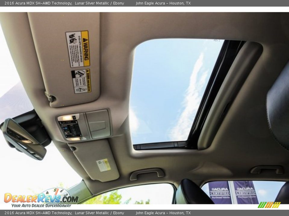 2016 Acura MDX SH-AWD Technology Lunar Silver Metallic / Ebony Photo #17