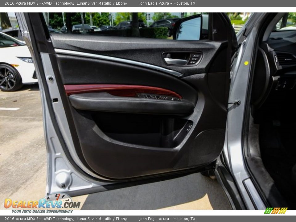 2016 Acura MDX SH-AWD Technology Lunar Silver Metallic / Ebony Photo #18