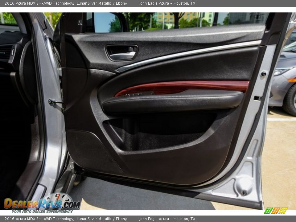 2016 Acura MDX SH-AWD Technology Lunar Silver Metallic / Ebony Photo #26