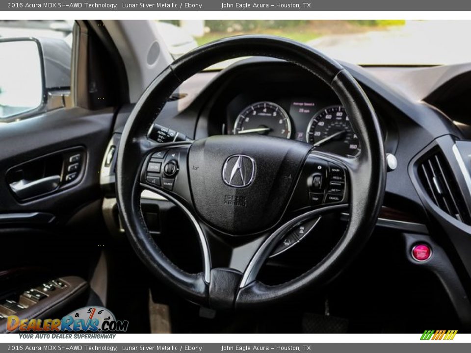 2016 Acura MDX SH-AWD Technology Lunar Silver Metallic / Ebony Photo #30