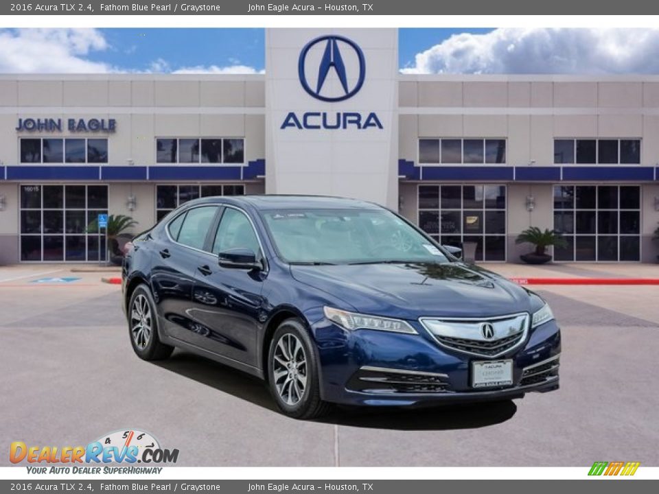 2016 Acura TLX 2.4 Fathom Blue Pearl / Graystone Photo #1