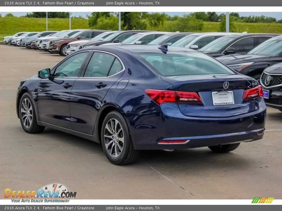 2016 Acura TLX 2.4 Fathom Blue Pearl / Graystone Photo #5