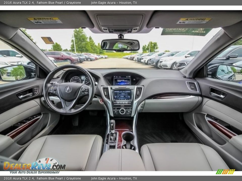 2016 Acura TLX 2.4 Fathom Blue Pearl / Graystone Photo #9