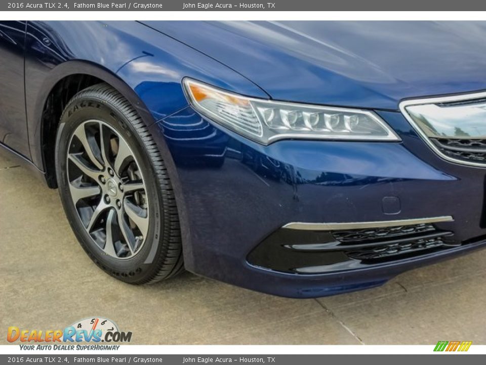 2016 Acura TLX 2.4 Fathom Blue Pearl / Graystone Photo #10