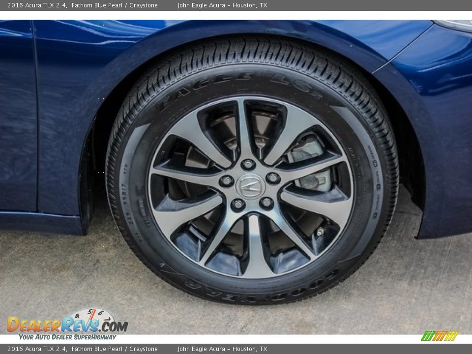 2016 Acura TLX 2.4 Fathom Blue Pearl / Graystone Photo #11