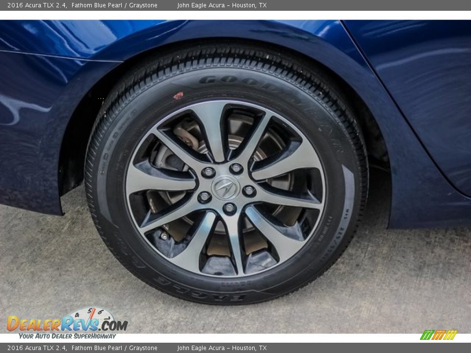 2016 Acura TLX 2.4 Fathom Blue Pearl / Graystone Photo #12