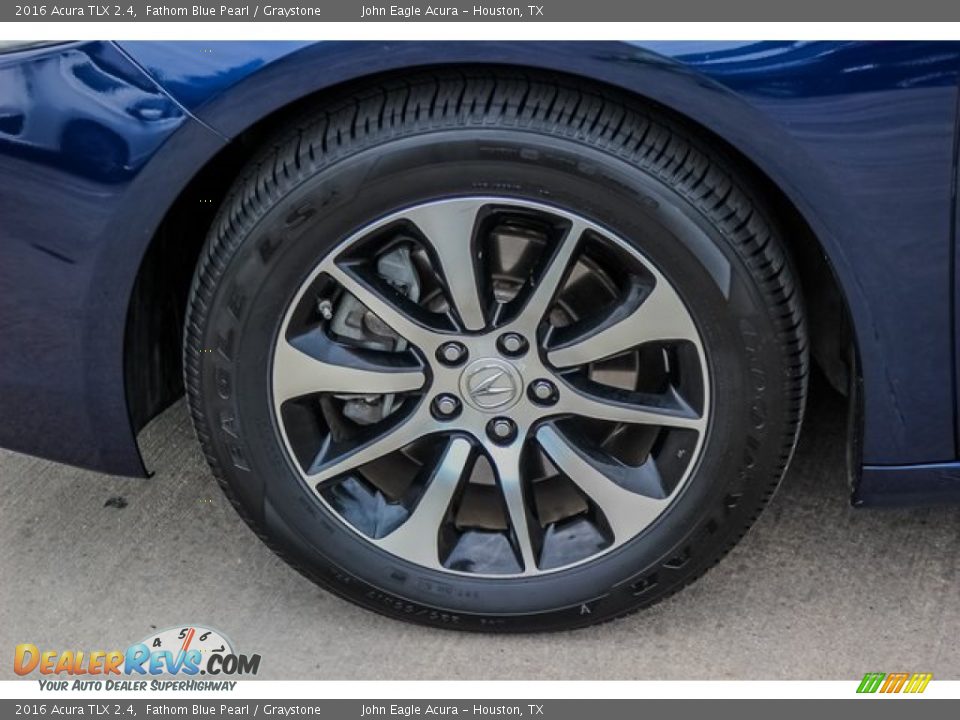 2016 Acura TLX 2.4 Fathom Blue Pearl / Graystone Photo #14