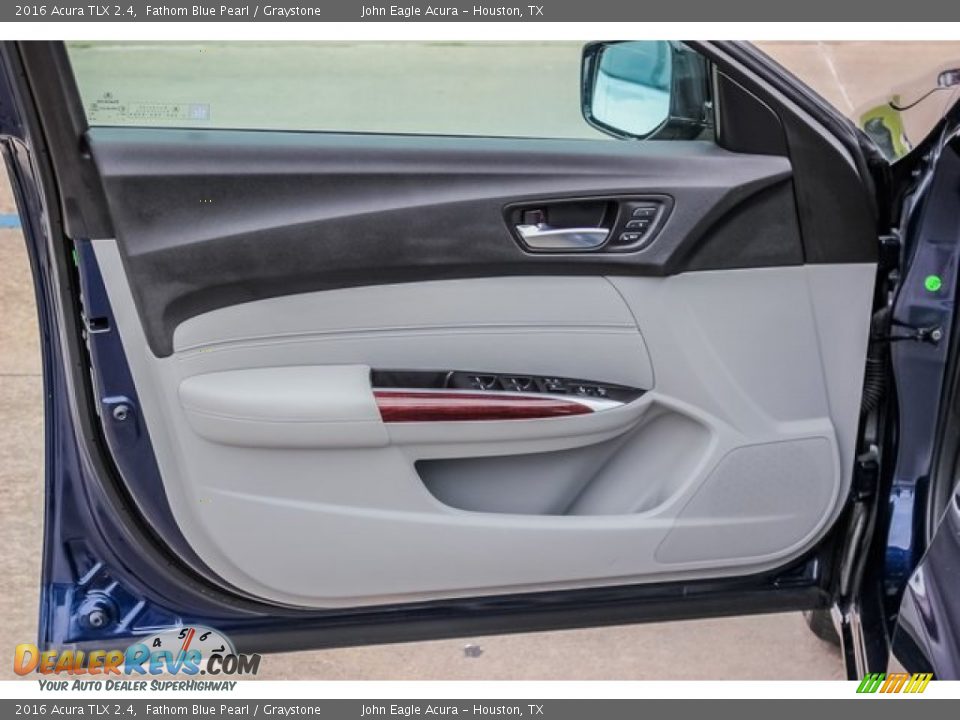 2016 Acura TLX 2.4 Fathom Blue Pearl / Graystone Photo #15