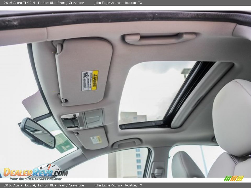 2016 Acura TLX 2.4 Fathom Blue Pearl / Graystone Photo #16