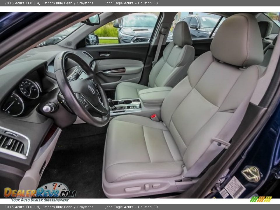 2016 Acura TLX 2.4 Fathom Blue Pearl / Graystone Photo #20
