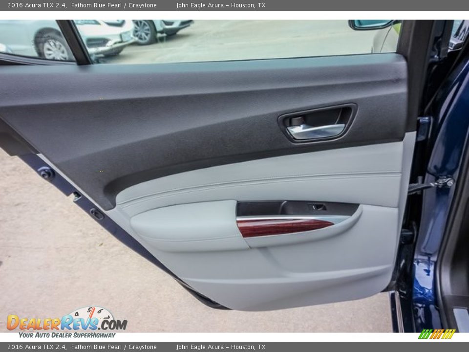 2016 Acura TLX 2.4 Fathom Blue Pearl / Graystone Photo #21
