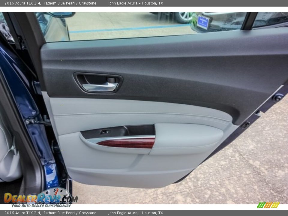 2016 Acura TLX 2.4 Fathom Blue Pearl / Graystone Photo #24